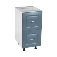 Corp inferior 40 cu 2 sertare metalice pentru greutate Zebra MDF Albastru drept Corp inferior 40 cu 2 sertare metalice pentru greutate Zebra MDF Albastru drept